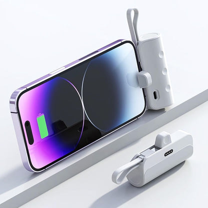 Mini Power Bank - Compact, USB-C | Portable Style