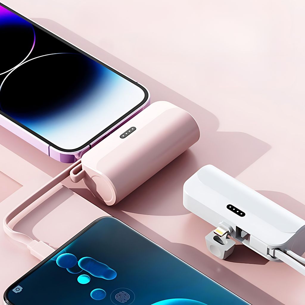 Mini Power Bank - Compact, USB-C | Portable Style