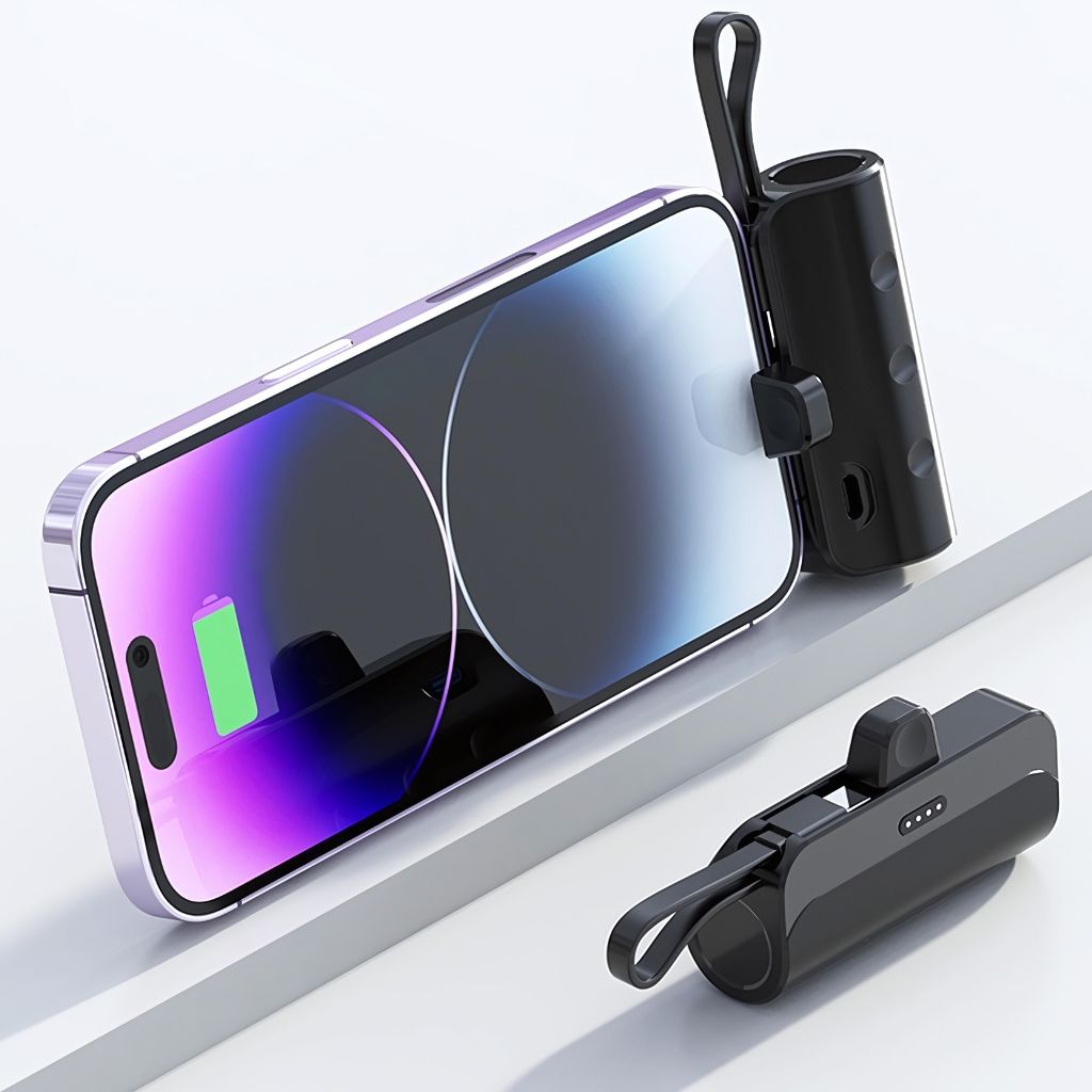 Mini Power Bank - Compact, USB-C | Portable Style