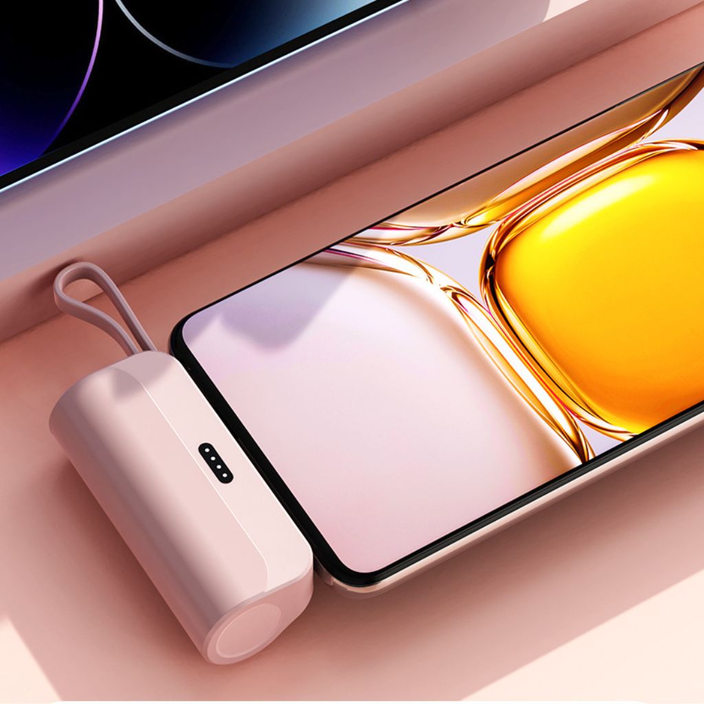 Mini Power Bank - Compact, USB-C | Portable Style