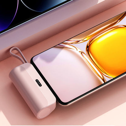 Mini Power Bank - Compact, USB-C | Portable Style