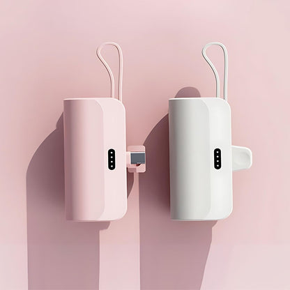Mini Power Bank - Compact, USB-C | Portable Style