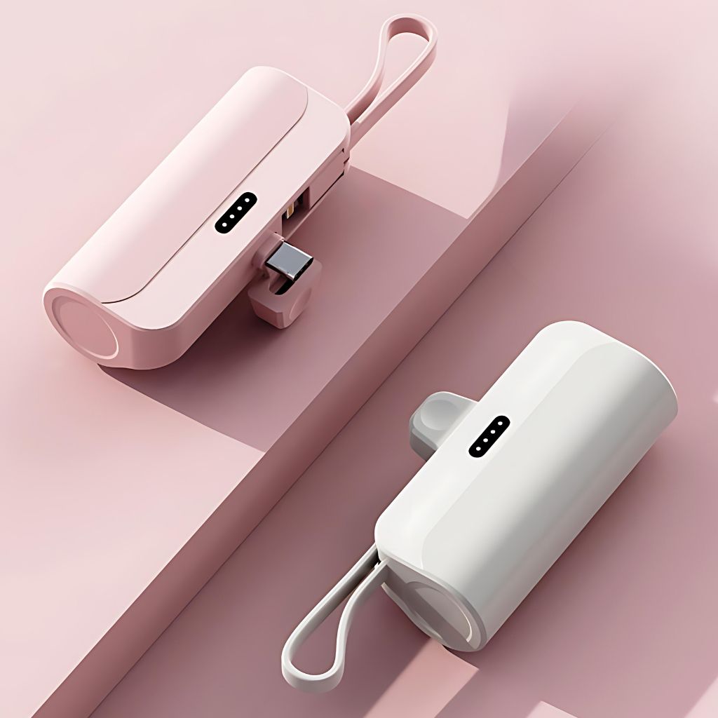 Mini Power Bank - Compact, USB-C | Portable Style