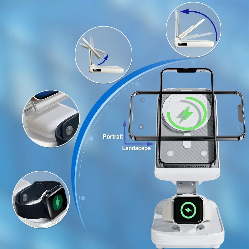 3-in-1 Apple Charger - Wireless, Fast Charging | Portable
