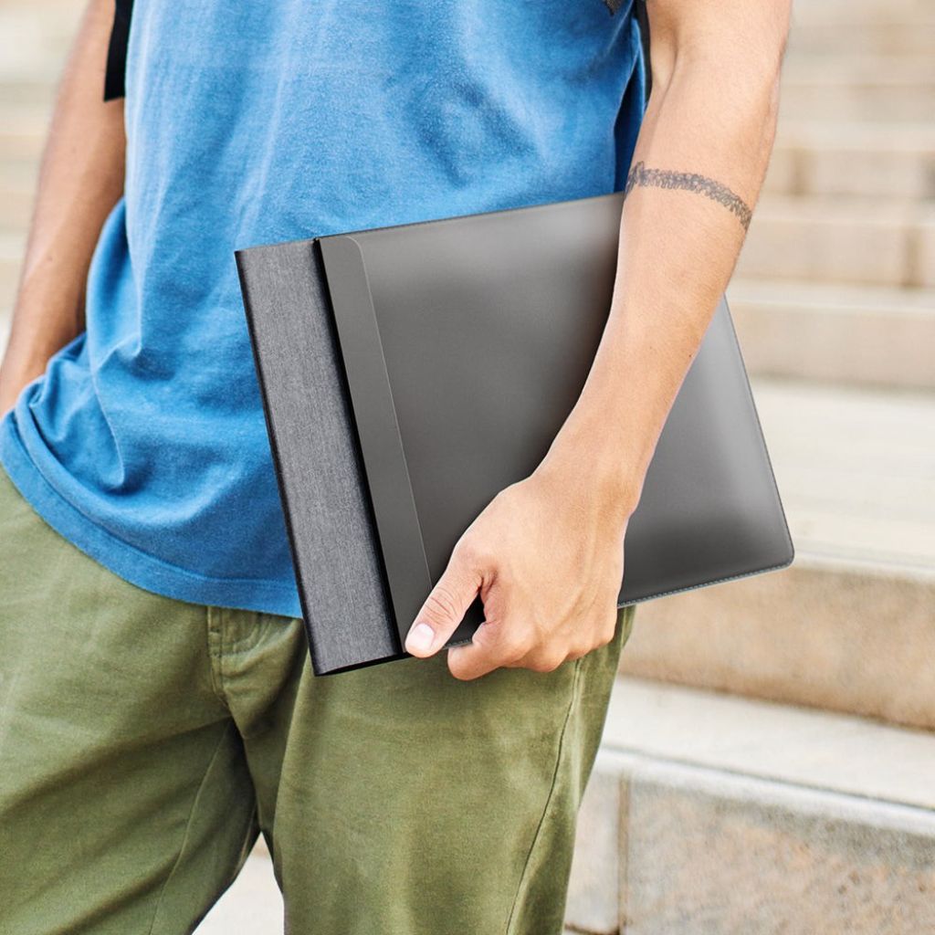 MagSafe Laptop Sleeve - Vegan Leather, Wireless Charging | Productivity