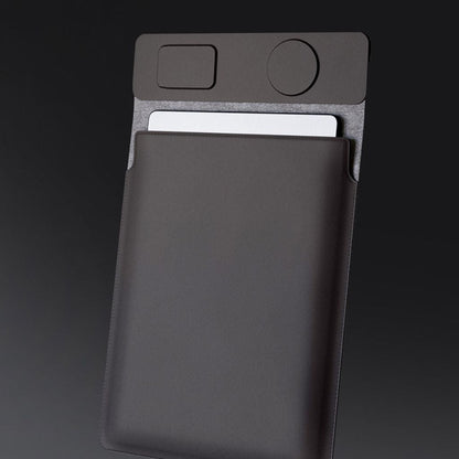 MagSafe Laptop Sleeve - Vegan Leather, Wireless Charging | Productivity