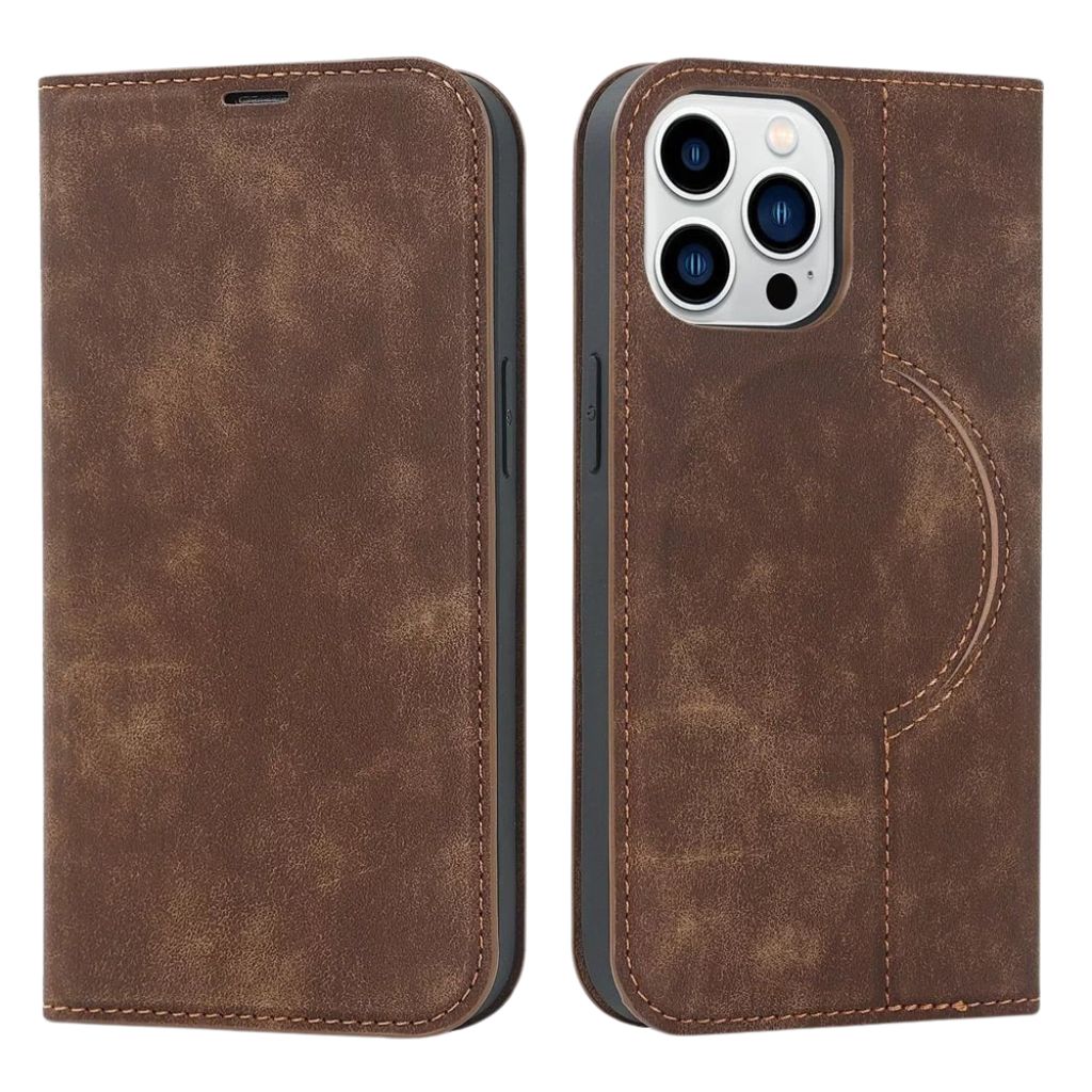 iPhone 16 Pro Max Leather Wallet Case - MagSafe RFID | Secure