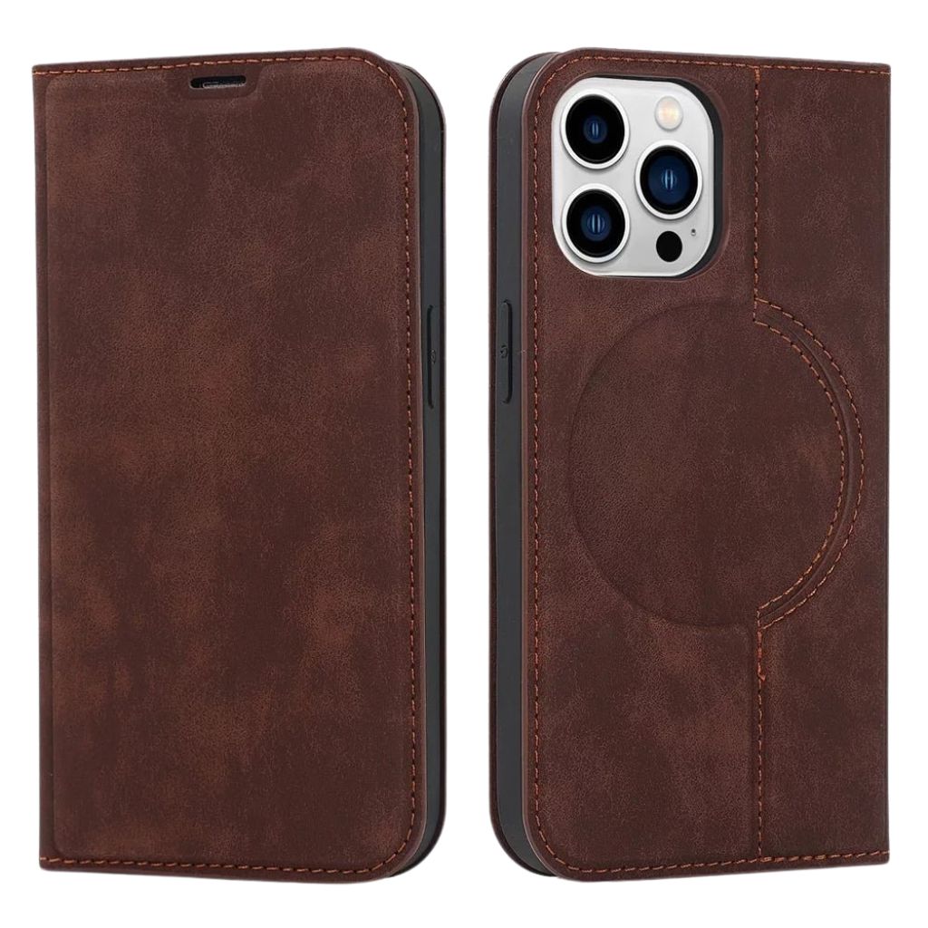 iPhone 16 Pro Max Leather Wallet Case - MagSafe RFID | Secure