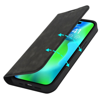 iPhone 16 Pro Max Leather Wallet Case - MagSafe RFID | Secure