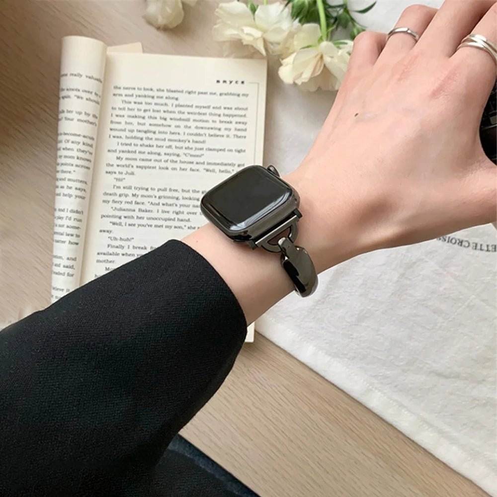 Rose Gold Apple Watch Band - Stainless Steel | Elegant