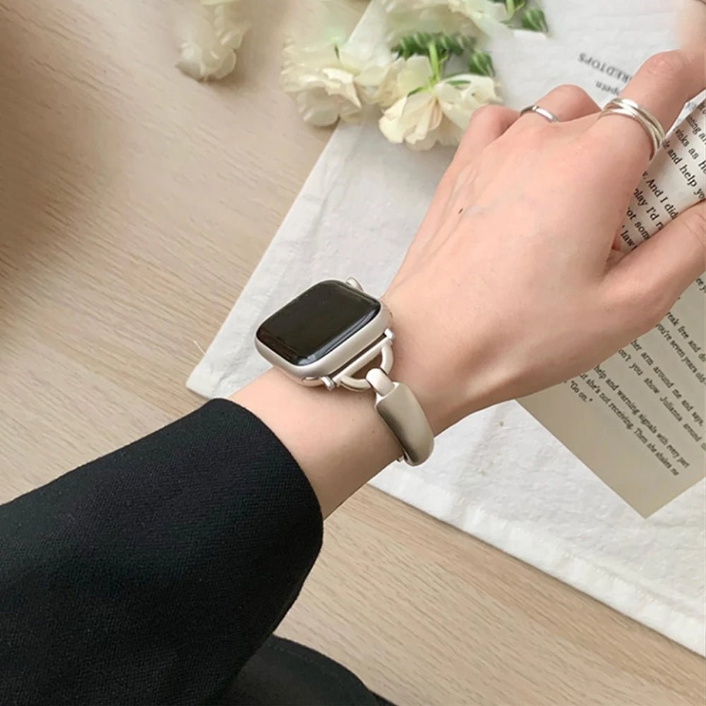 Rose Gold Apple Watch Band - Stainless Steel | Elegant