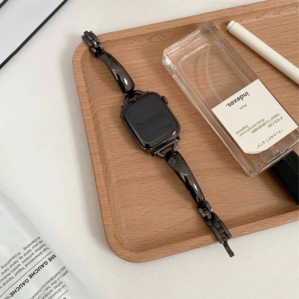 Rose Gold Apple Watch Band - Stainless Steel | Elegant