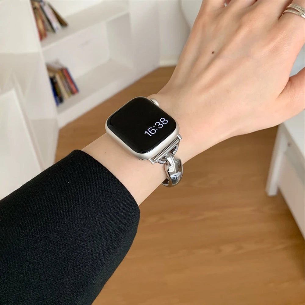 Rose Gold Apple Watch Band - Stainless Steel | Elegant