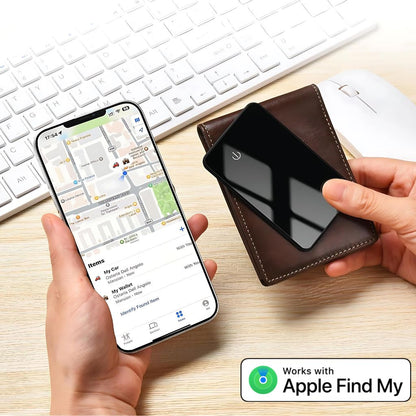 Wallet Tracker Card - Ultra-Thin, Find My | Peace of Mind
