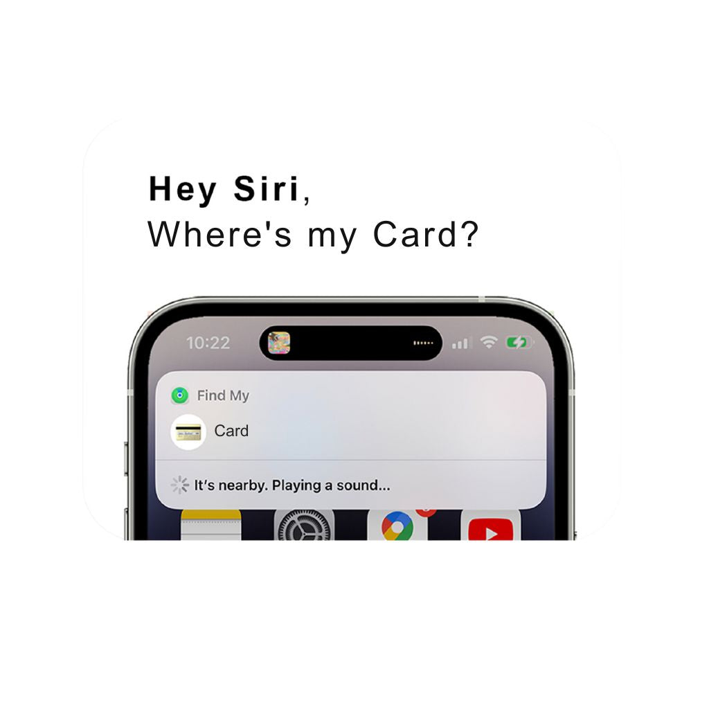 Wallet Tracker Card - Ultra-Thin, Find My | Peace of Mind