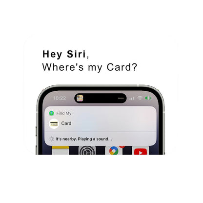 Wallet Tracker Card - Ultra-Thin, Find My | Peace of Mind