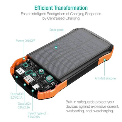 Solar Power Bank - 16000mAh, Waterproof | Adventure Ready