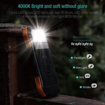 Solar Power Bank - 16000mAh, Waterproof | Reliable