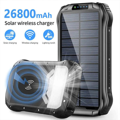 Solar Power Bank - 26800mAh, Fast Charging | Reliable Power