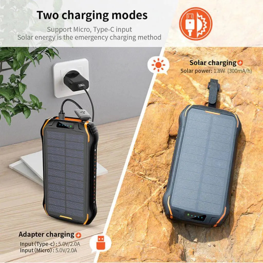 Solar Power Bank - 26800mAh, Fast Charging | Reliable Power