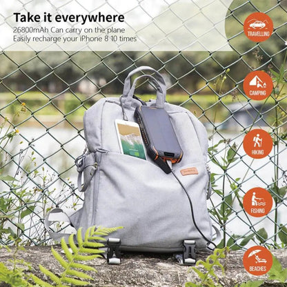 Solar Power Bank - 26800mAh, Rugged | Unstoppable Power