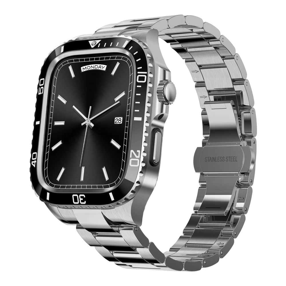 Apple Watch Stainless Steel Case - Durable, Sleek | Protection