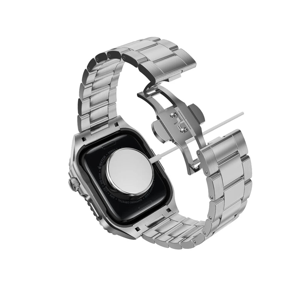 Apple Watch Stainless Steel Case - Durable, Sleek | Protection