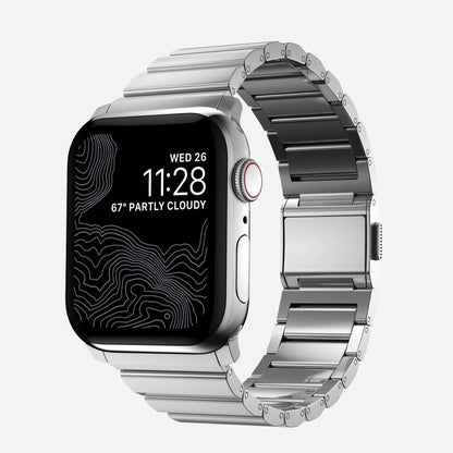 Apple Watch Titanium Band - Polished Gray, Magnetic | Elegant