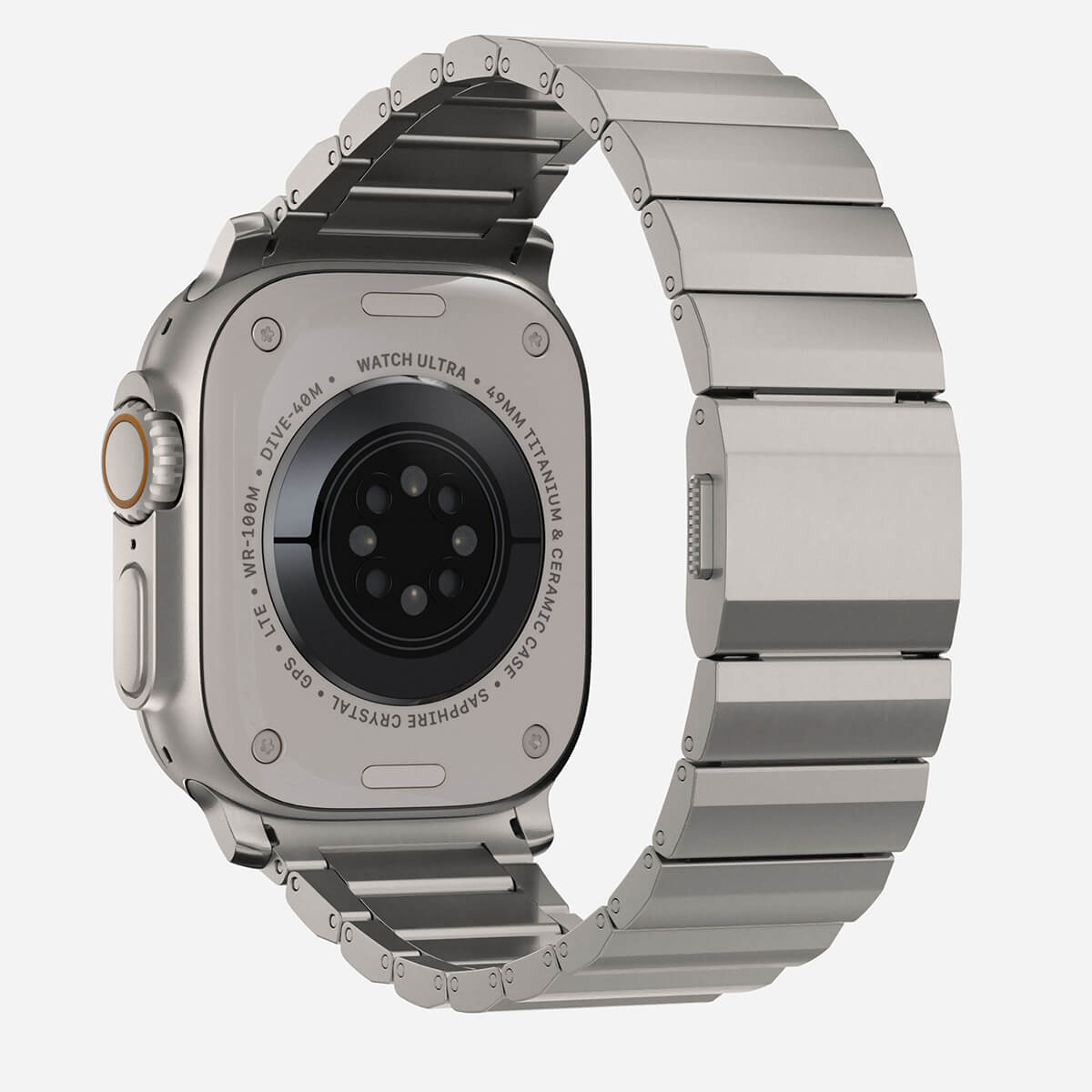 Apple Watch Titanium Band - Polished Gray, Magnetic | Elegant