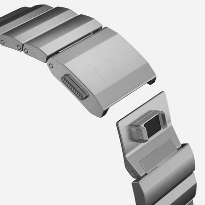 Apple Watch Titanium Band - Polished Gray, Magnetic | Elegant