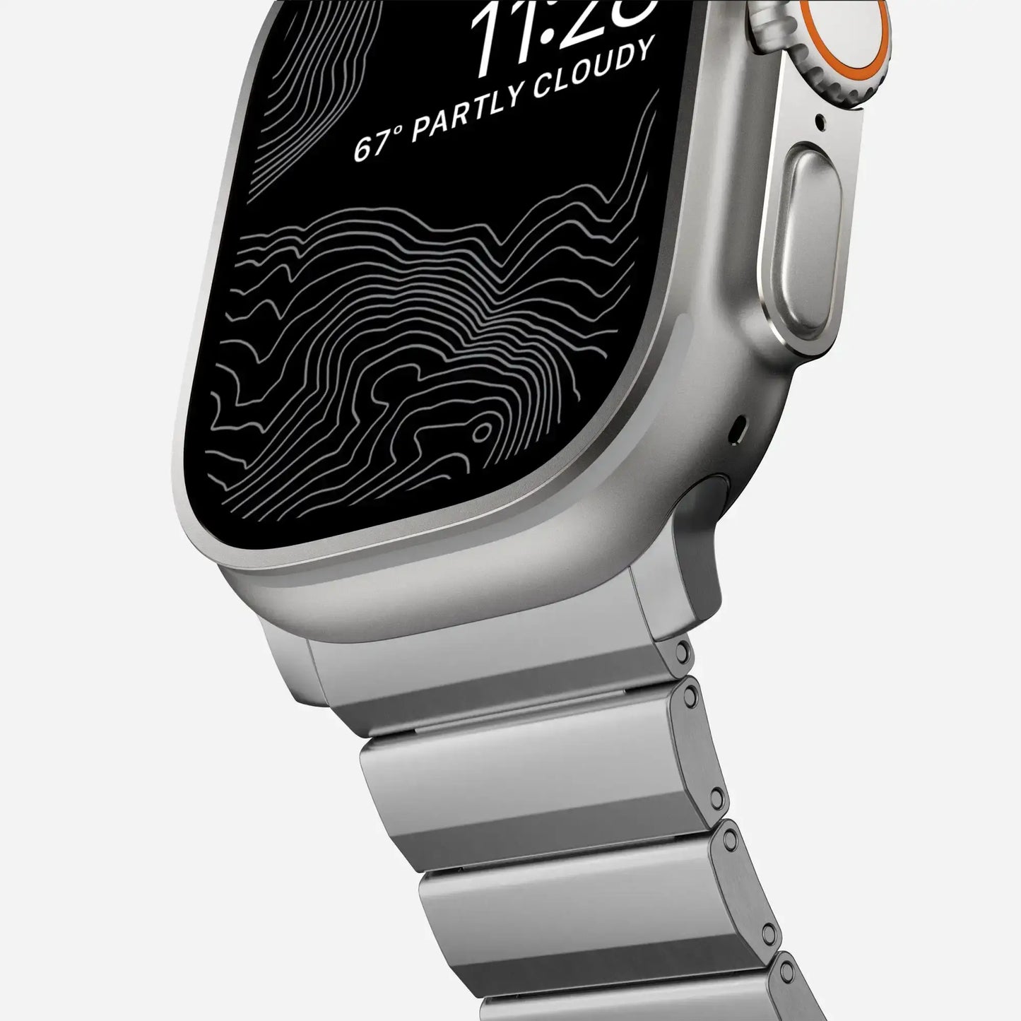 Apple Watch Titanium Band - Polished Gray, Magnetic | Elegant