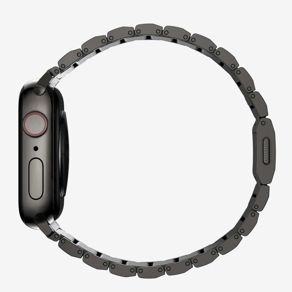 Apple Watch Titanium Band - Polished Gray, Magnetic | Elegant