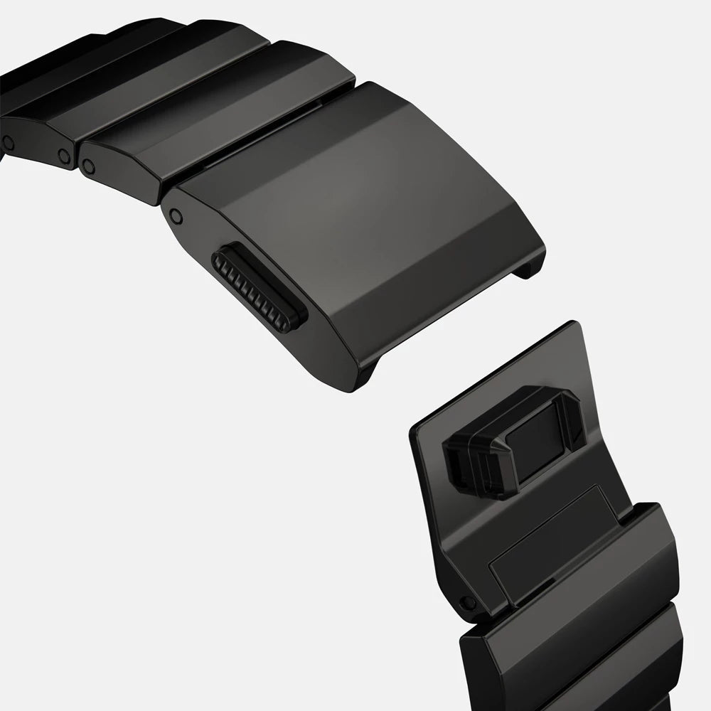 Apple Watch Titanium Band - Polished Gray, Magnetic | Elegant