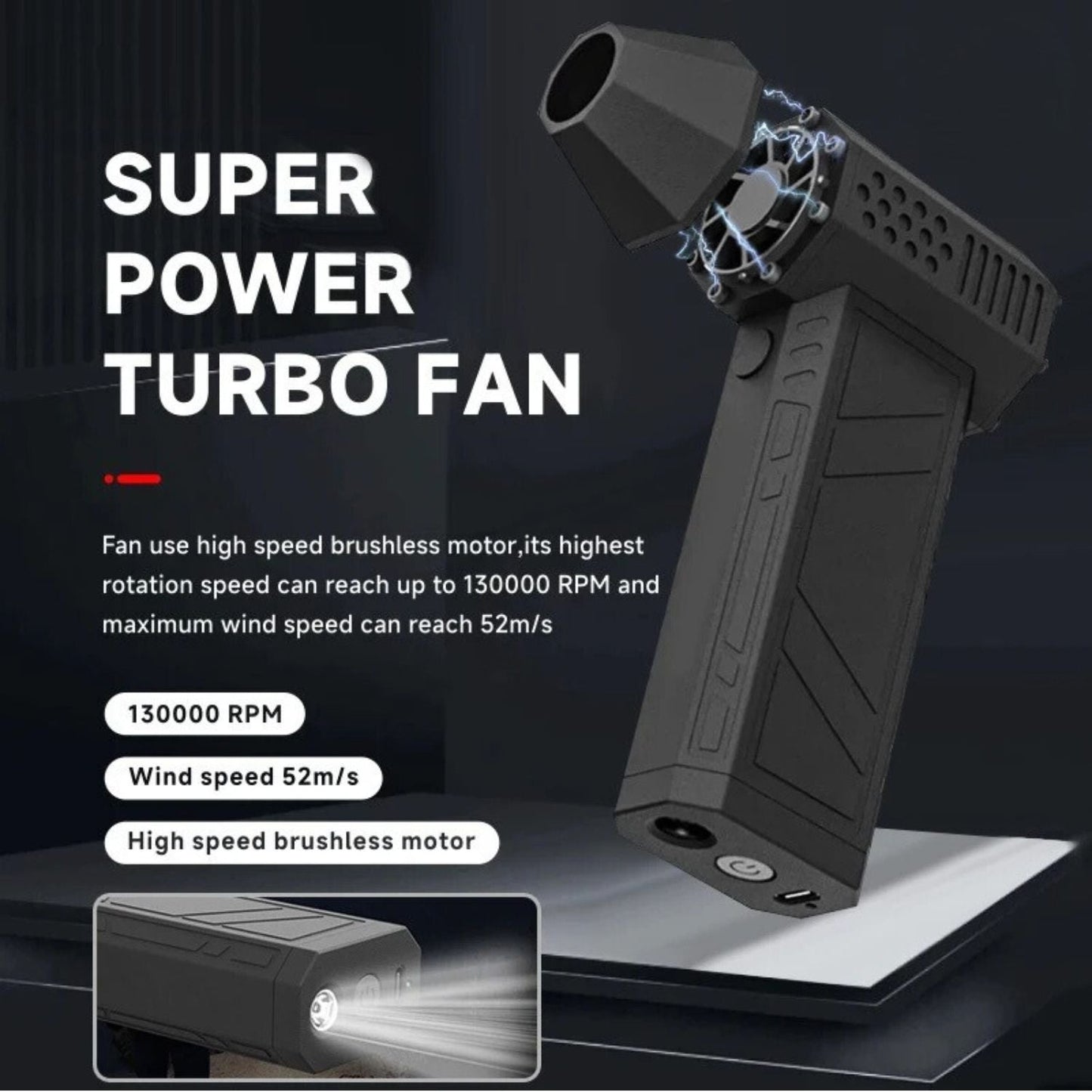 Turbo Fan - High-Speed, Portable | Power