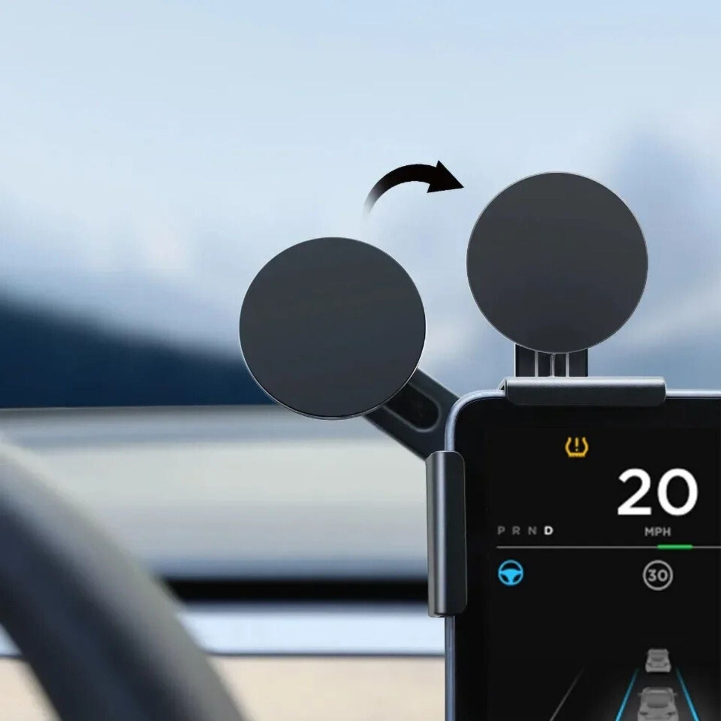 Tesla Car Charger - Wireless Magnetic Fast Charging | Hands-Free