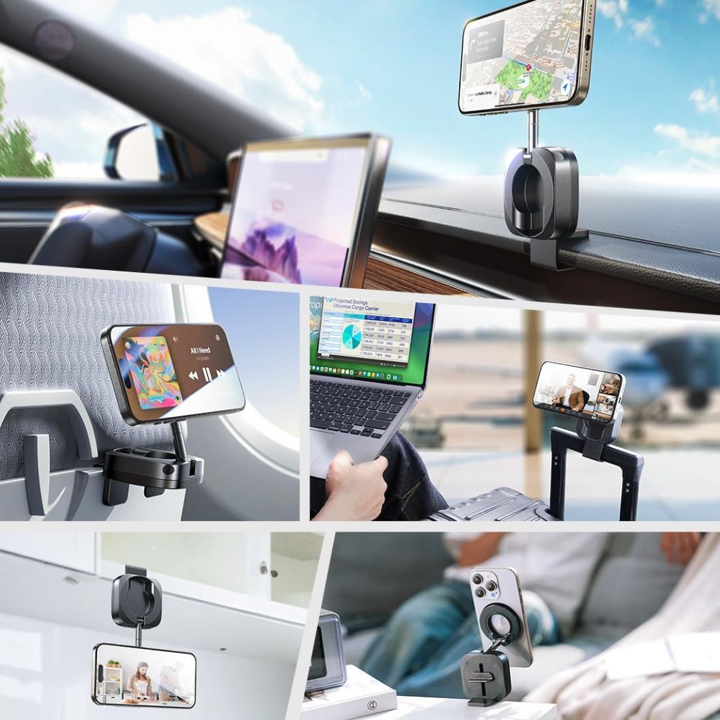 Travel Phone Holder - Magnetic, Foldable | Hands-Free