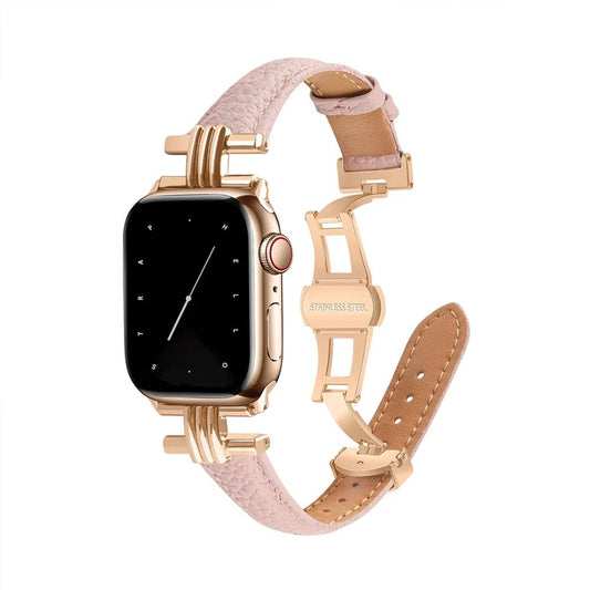 Apple Watch Leather Strap - Women's Style | Elegant
