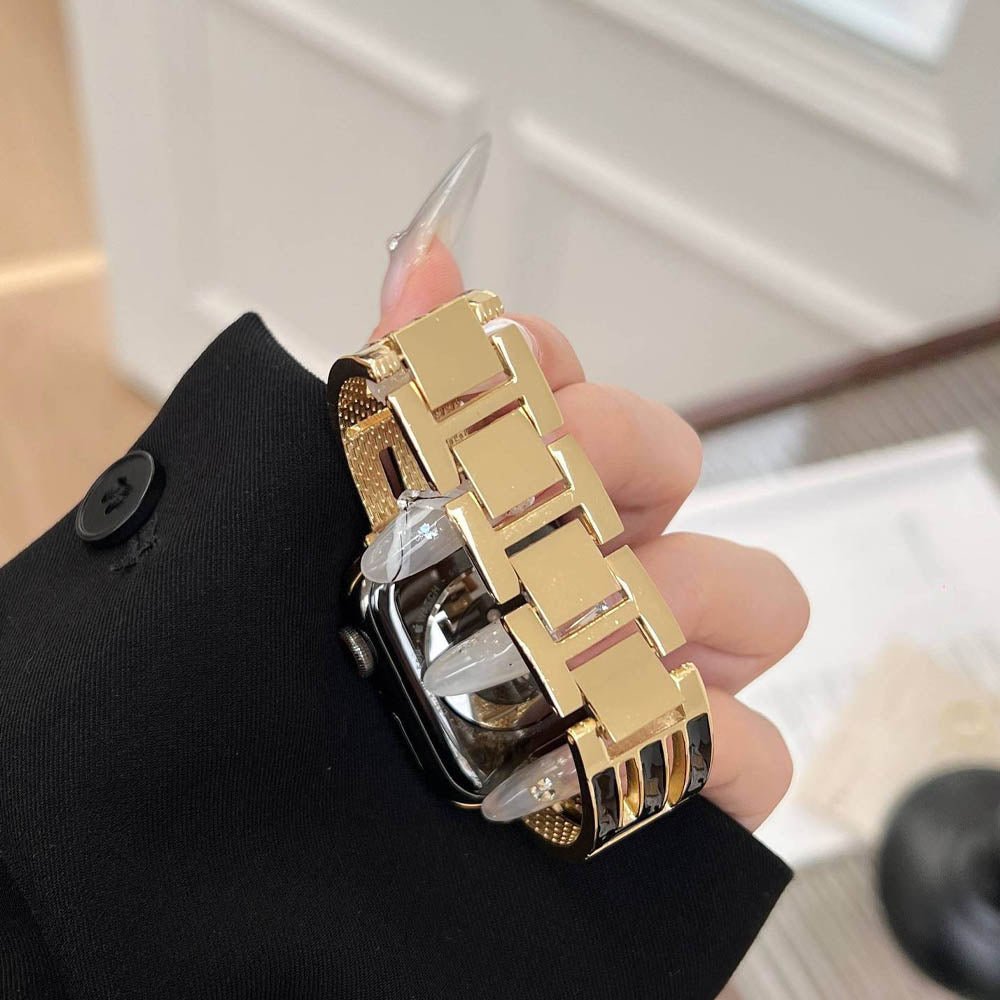 Apple Watch Band - Gold Stainless Steel | Elegant