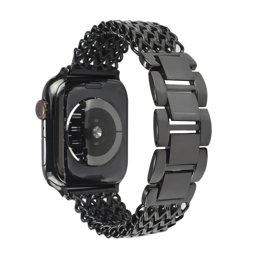 Woven Stainless Steel Apple Watch Band - Rose Gold | Elegant