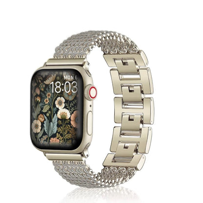 Woven Stainless Steel Apple Watch Band - Rose Gold | Elegant